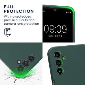 Husa Kwmobile pentru Samsung Galaxy A14 5G, Verde, Silicon, 60808.171 - Img 4