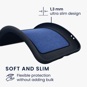 Husa Kwmobile pentru Samsung Galaxy A15 5G, Albastru inchis, Silicon, KWM000021TI002C - Img 6