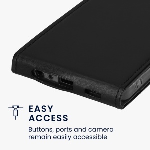 Husa Kwmobile pentru Samsung Galaxy A15 5G, Negru, Piele ecologica, KWM000021OM001C - Img 4