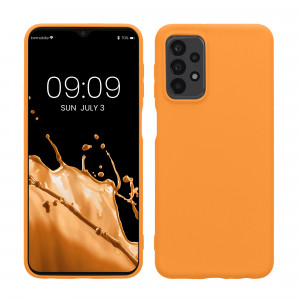 Husa Kwmobile pentru Samsung Galaxy A23/Galaxy A23 5G, Portocaliu, Silicon, 57804.150 - Img 1