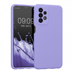 Husa Kwmobile pentru Samsung Galaxy A23, Silicon, Mov, 57829.108 - Img 1