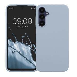 Husa Kwmobile pentru Samsung Galaxy A25, Albastru deschis, Silicon, KWM000021MV003C - Img 2