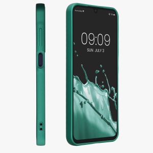 Husa Kwmobile pentru Samsung Galaxy A25, Verde, Silicon, KWM000021MZ004C - Img 4