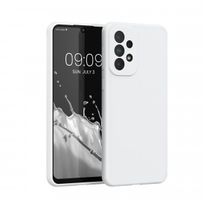 Husa Kwmobile pentru Samsung Galaxy A33 5G, Silicon, Alb, 57833.48 - Img 1