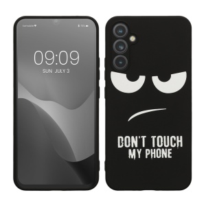 Husa Kwmobile pentru Samsung Galaxy A34 5G, Negru/Alb, Silicon, 61245.01 - Img 1