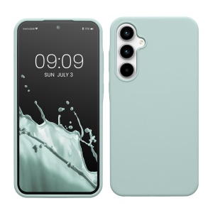 Husa Kwmobile pentru Samsung Galaxy A35, Verde deschis, Silicon, KWM000021PA015C - Img 1