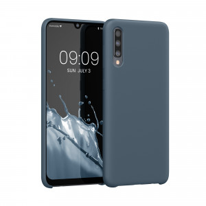 Husa Kwmobile pentru Samsung Galaxy A50, Silicon, Albastru, 48715.202 - Img 1
