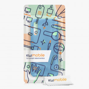 Husa kwmobile pentru Samsung Galaxy A50, Silicon, Albastru, 48715.228 - Img 6