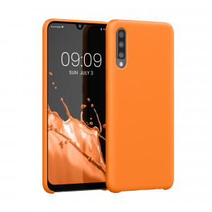 Husa kwmobile pentru Samsung Galaxy A50, Silicon, Portocaliu, 48715.150 - Img 1
