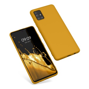 Husa Kwmobile pentru Samsung Galaxy A51, Galben, Silicon, KWM000010YZ049C - Img 2