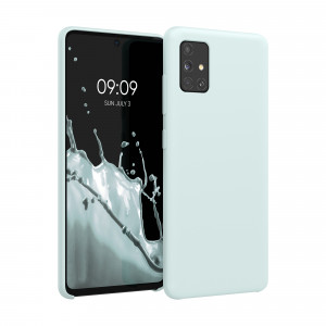 Husa Kwmobile pentru Samsung Galaxy A51, Verde deschis, Silicon, 51197.200 - Img 1