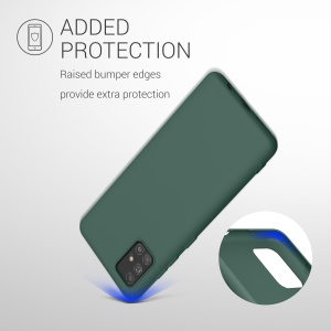 Husa Kwmobile pentru Samsung Galaxy A51, Verde, Silicon, KWM000010YZ048C - Img 6