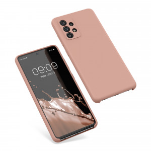 Husa Kwmobile pentru Samsung Galaxy A52/Galaxy A52 5G/Galaxy A52s 5G, Silicon, Rose Gold, 54347.237 - Img 2