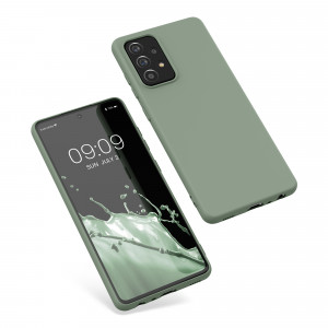 Husa Kwmobile pentru Samsung Galaxy A52/Galaxy A52 5G/Galaxy A52s 5G, Silicon, Verde, 54346.172 - Img 2