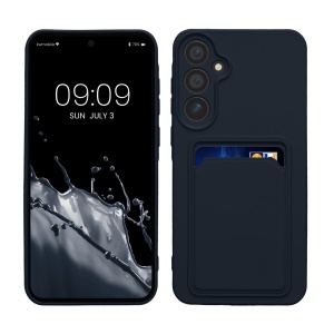 Husa Kwmobile pentru Samsung Galaxy A55 5G, Albastru inchis, Silicon, KWM000021TH002C - Img 1