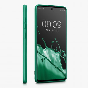 Husa Kwmobile pentru Samsung Galaxy A71, Silicon, Verde, 51213.170 - Img 5
