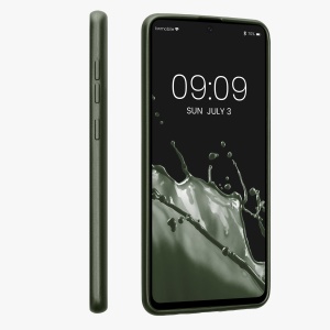 Husa Kwmobile pentru Samsung Galaxy A71, Verde inchis, Silicon, KWM000010ZN017C - Img 4