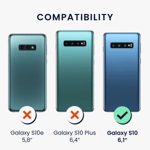 Husa Kwmobile pentru Samsung Galaxy S10, Gri inchis, Silicon, KWM000009QK056C - Img 5