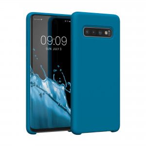 Husa kwmobile pentru Samsung Galaxy S10, Silicon, Albastru, 47732.228 - Img 1