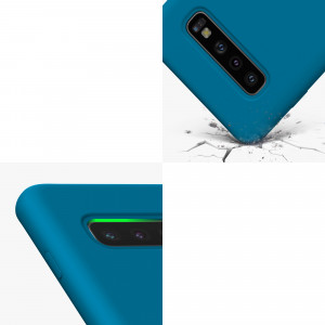 Husa kwmobile pentru Samsung Galaxy S10, Silicon, Albastru, 47732.228 - Img 8