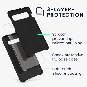 Husa kwmobile pentru Samsung Galaxy S10, Silicon, Negru, 47732.01 - Img 3