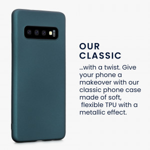 Husa Kwmobile pentru Samsung Galaxy S10, Silicon, Verde, 47452.14 - Img 4