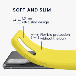 Husa Kwmobile pentru Samsung Galaxy S20 FE, Silicon, Galben, 53604.165 - Img 3