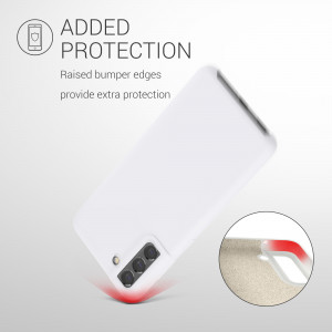 Husa Kwmobile pentru Samsung Galaxy S21 FE, Silicon, Alb, 55487.48 - Img 6