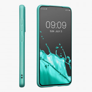 Husa Kwmobile pentru Samsung Galaxy S21 FE, Verde, Silicon, 55485.231 - Img 5