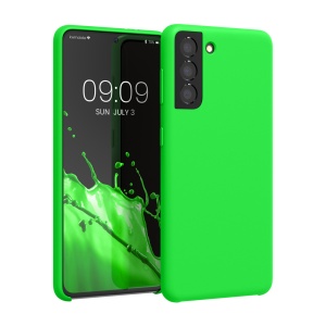 Husa Kwmobile pentru Samsung Galaxy S21, Verde, Silicon, 54056.44 - Img 1