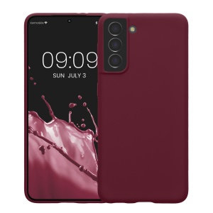 Husa Kwmobile pentru Samsung Galaxy S21, Visiniu, Silicon, KWM000012BS033C - Img 2