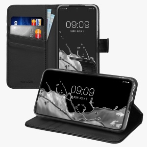 Husa Kwmobile pentru Samsung Galaxy S22, Negru, Piele ecologica/Silicon, KWM000021UC001C - Img 3