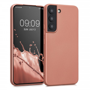 Husa Kwmobile pentru Samsung Galaxy S22, Silicon, Rose Gold, 56757.211 - Img 1