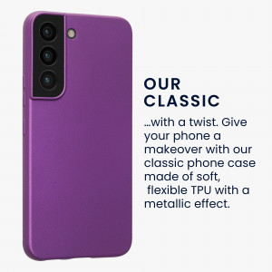 Husa kwmobile pentru Samsung Galaxy S22, Silicon, Violet, 56757.240 - Img 1