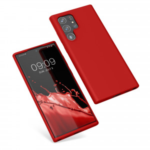 Husa kwmobile pentru Samsung Galaxy S22 Ultra, Silicon, Rosu, 56765.208 - Img 2