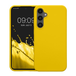 Husa Kwmobile pentru Samsung Galaxy S23 FE, Galben, Silicon, KWM000021KZ008C - Img 2