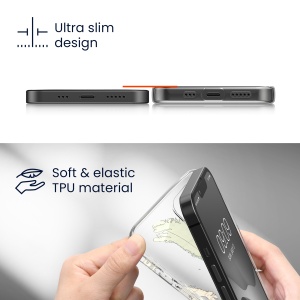 Husa Kwmobile pentru Samsung Galaxy S23 FE, Roz/Transparent, Silicon, KWM000021PQ002C - Img 6