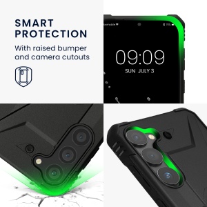 Husa Kwmobile pentru Samsung Galaxy S23 Plus, Negru, Policarbonat, 61250.01 - Img 3