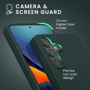 Husa Kwmobile pentru Samsung Galaxy S24 Plus, Verde inchis, Silicon, KWM000021KX010C - Img 6