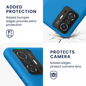 Husa Kwmobile pentru Xiaomi 11T/11T Pro, Silicon, Albastru, 56245.224 - Img 4