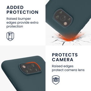 Husa Kwmobile pentru Xiaomi Poco X3 NFC/Poco X3 Pro, Verde inchis, Silicon, KWM000011YY043C - Img 4