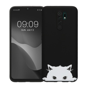 Husa Kwmobile pentru Xiaomi Redmi 9, Negru/Alb, Silicon, KWM000011MO004C - Img 2
