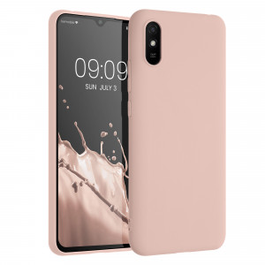 Husa Kwmobile pentru Xiaomi Redmi 9A/Redmi 9AT, Silicon, Roz, 52847.225 - Img 1