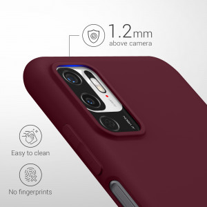 Husa Kwmobile pentru Xiaomi Redmi Note 10 5G, Silicon, Rosu, 54947.187 - Img 4