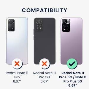 Husa Kwmobile pentru Xiaomi Redmi Note 11 Pro Plus 5G/Note 11 Pro Plus 5G, Albastru, Silicon, KWM000015PY013C - Img 6