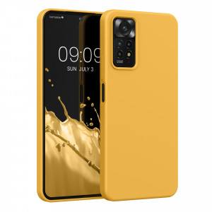 Husa Kwmobile pentru Xiaomi Redmi Note 11 Pro/Redmi Note 11 Pro 5G, Silicon, Galben, 57373.191 - Img 1