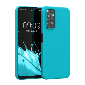 Husa Kwmobile pentru Xiaomi Redmi Note 11/Redmi Note 11s, Albastru deschis, Silicon, KWM0000150V053C - Img 1