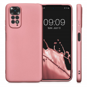 Husa Kwmobile pentru Xiaomi Redmi Note 11/Redmi Note 11s, Silicon, Rose Gold, 58651.31 - Img 2
