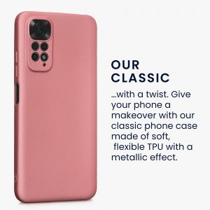 Husa Kwmobile pentru Xiaomi Redmi Note 11/Redmi Note 11s, Silicon, Rose Gold, 58651.31 - Img 4