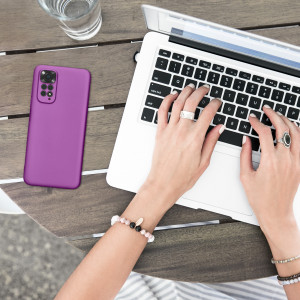 Husa Kwmobile pentru Xiaomi Redmi Note 11/Redmi Note 11s, Silicon, Violet, 58651.240 - Img 3